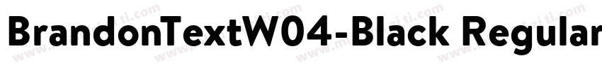 BrandonTextW04-Black Regular字体转换